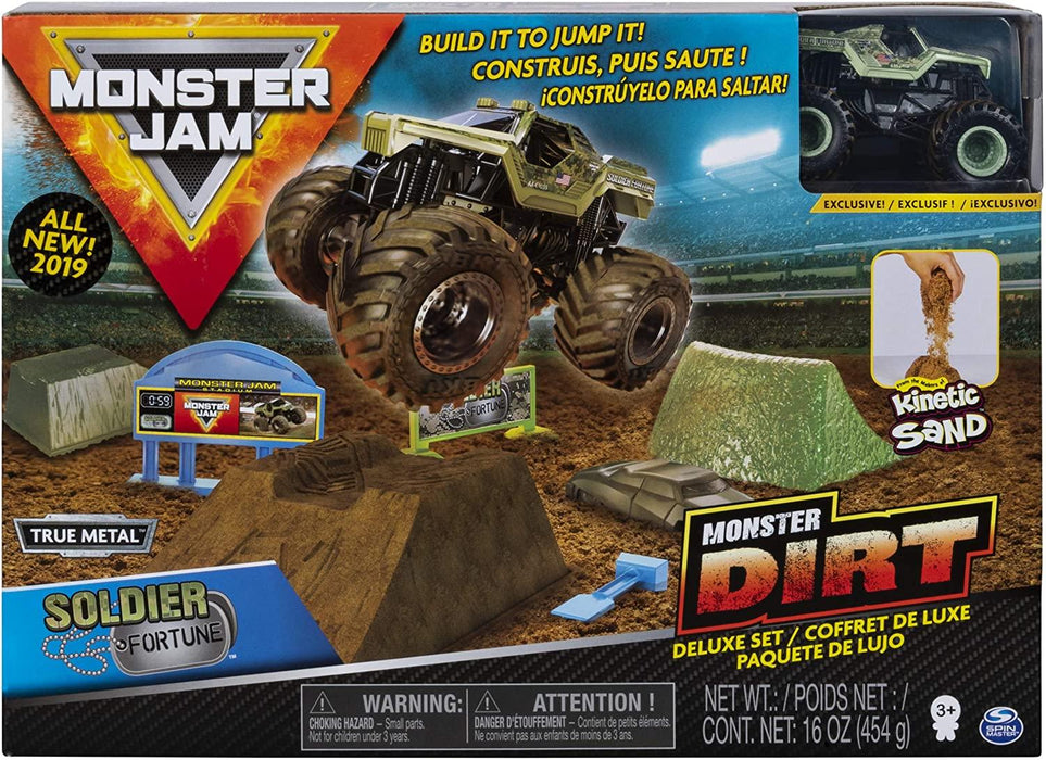 Monster Jam Monster Dirt Deluxe Set- Soldier Fortune