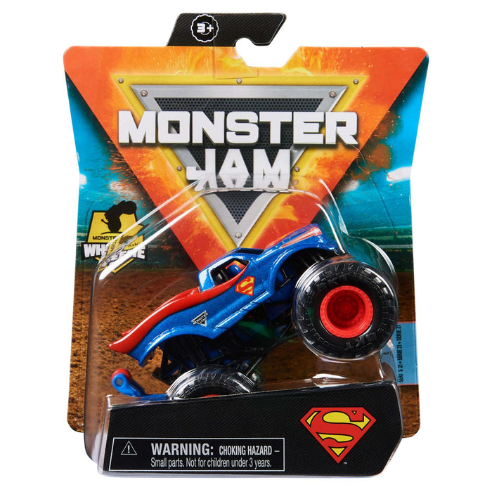 Monster Jam Superman Truck with Wheelie Bar