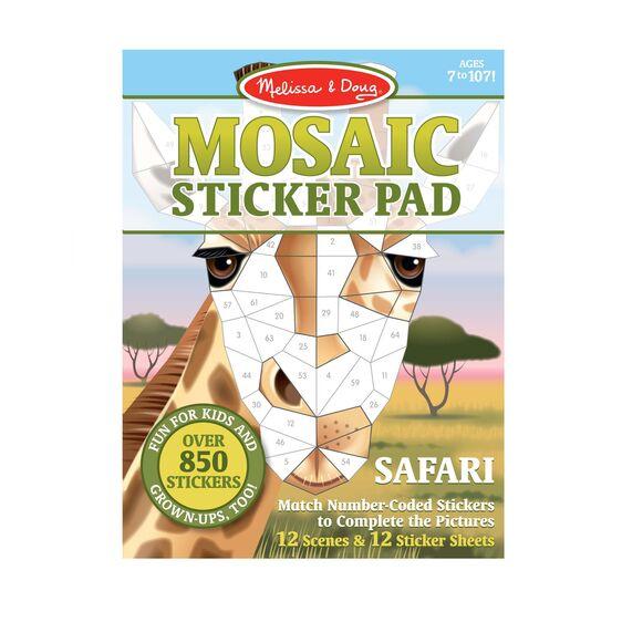 Mosaic Sticker Pad- Safari Animals