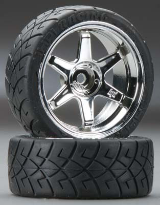 Mounted X Pattern Tire D Compound