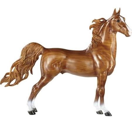 Mu Wen Ma Horse of the Year Woodgrain Horse