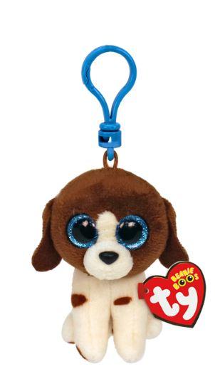 Muddles Brown White Dog Clip