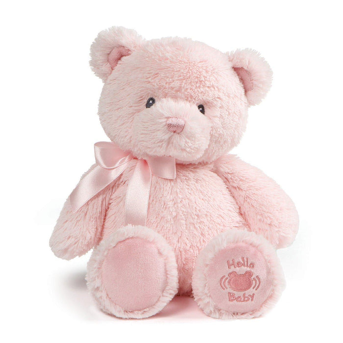 My First Teddy Pink - Hello Baby 10" Plush