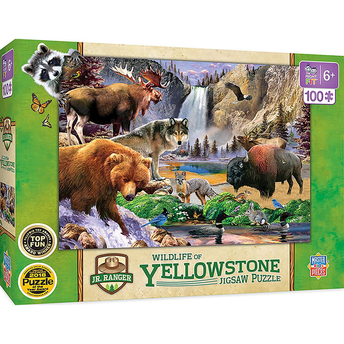 NATIONAL PARKS - YELLOWSTONE RIGHT FIT 100 PIECE KIDS PUZZLE
