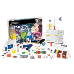 NAT GEO Elements of Science 100 Exp in Bio, Chem & Phys