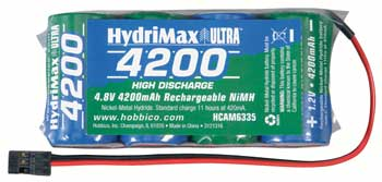 NIMH 4.8V 4200 FLAT RX U SUB C Battery Pack