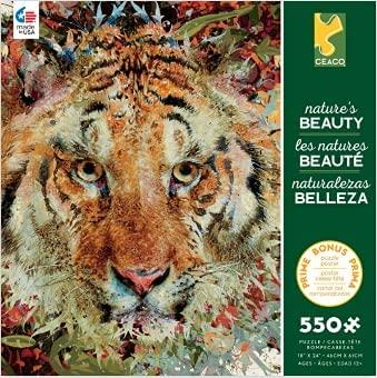 Natures Beauty-550pc Puzzle Tiger