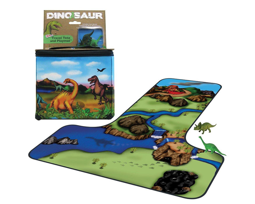 Neat-Oh! Zip Bin Dinosaur Toy Tote with 2 Dinos