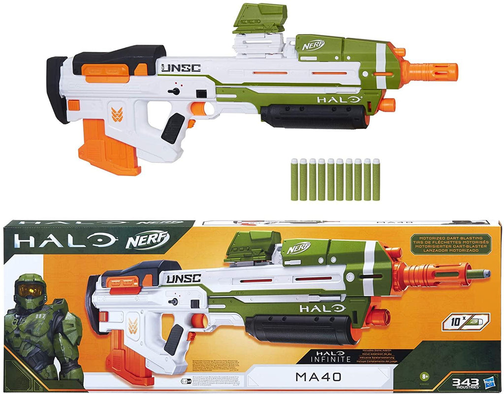 Nerf: Halo MA40 Motorized Gun — Adventure Hobbies & Toys