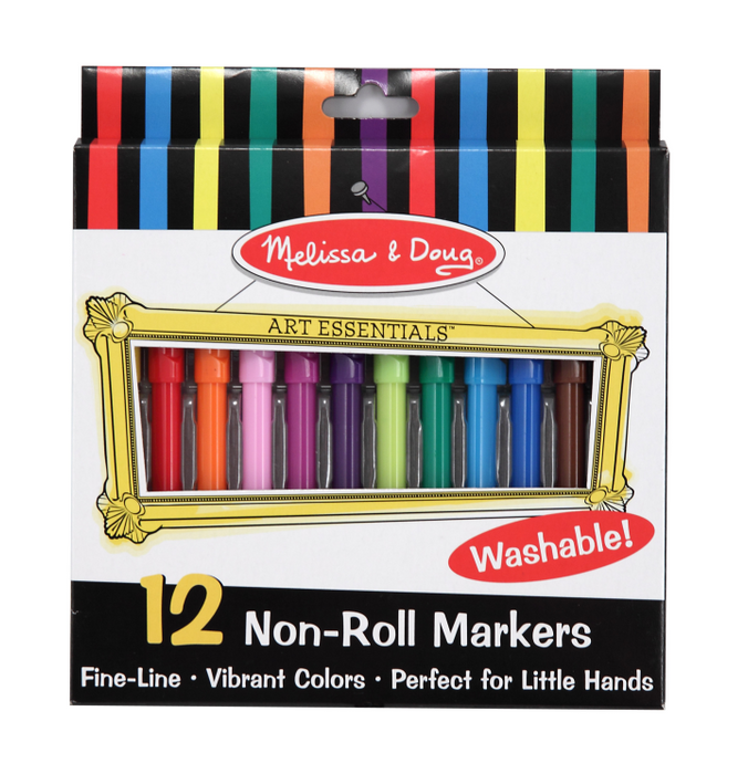Non-Roll Washable Fine-Line Markers