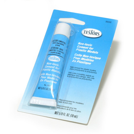 Non-Toxic Plastic Cement,5/8 oz Carded also 3523X