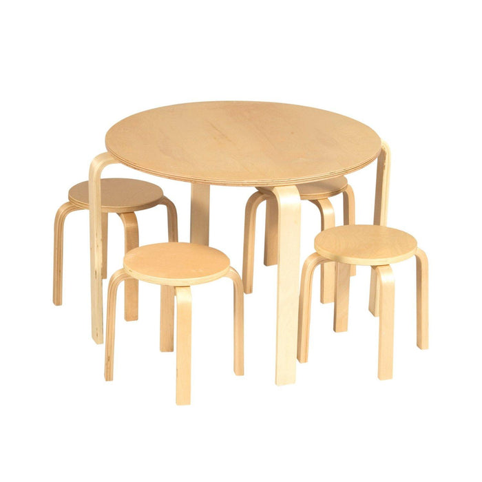 Nordic Table and Chair Set-Natural Finish