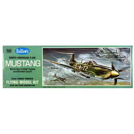 North American P51D Mustang Balsa Kit