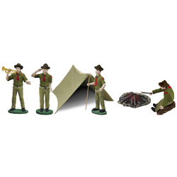 O Vintage Boy Scouts Figures