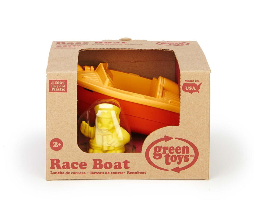 Orange Race Boat (great for water!  Pools or Tubs)
