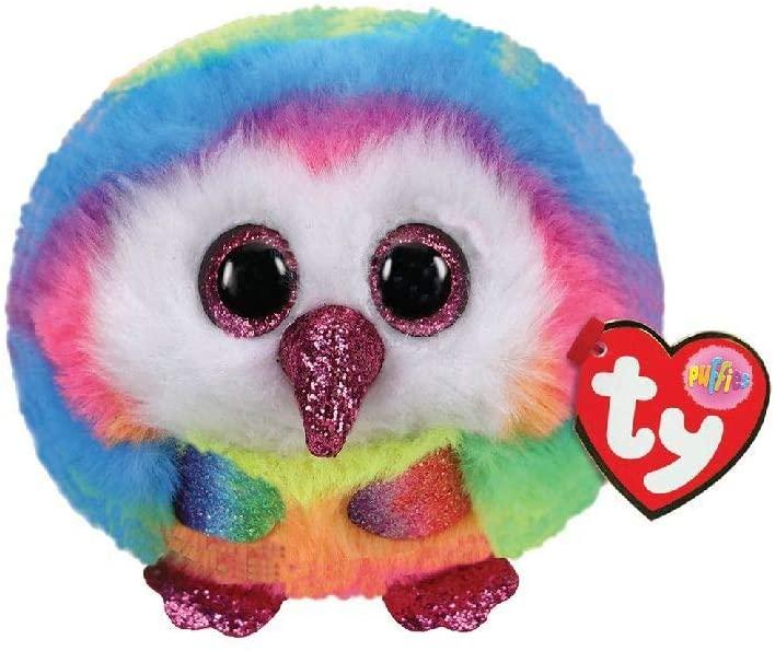 Owen Rainbow Owl Ty Puffies