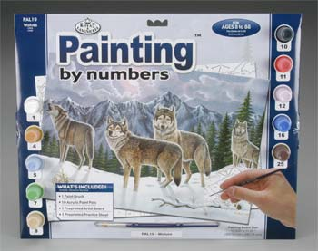 PAL19 PBN Wolves 15x11-1/4