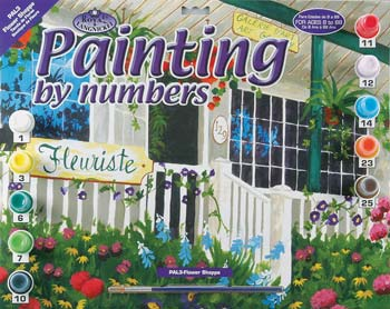 PAL3 PBN Flower Shoppe 15x11-1/4