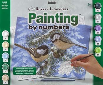 Paint By Number Pine Birds