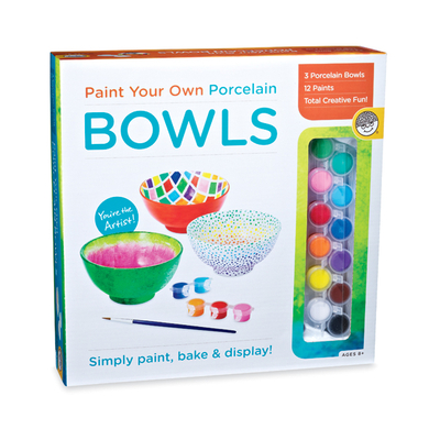 Paint Your Own Porcelain Bowls Art Kit