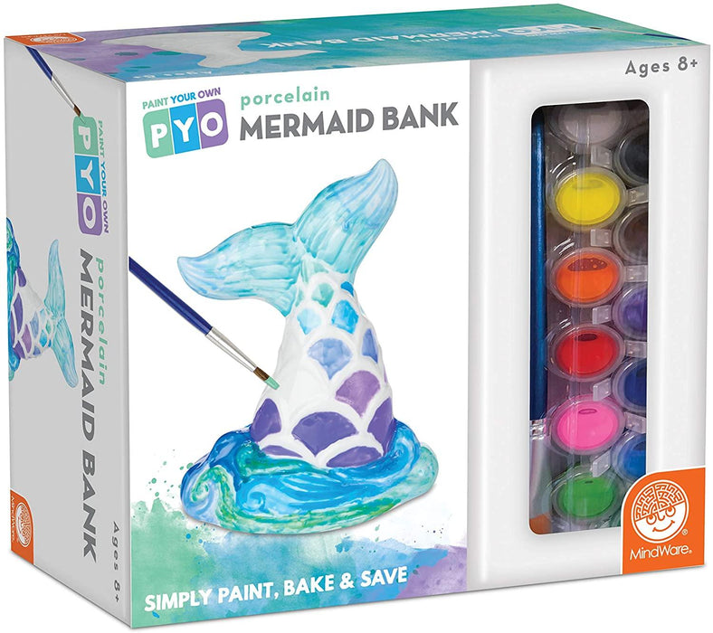 Paint Your Own Porcelian Bank: Mermaid Tail