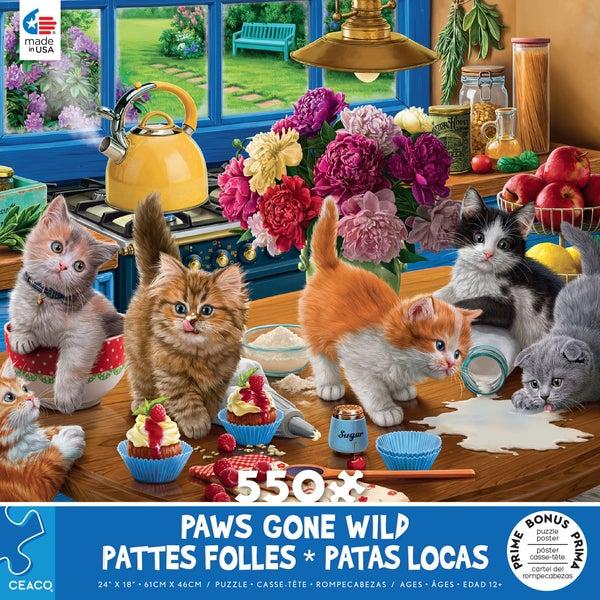 Paws Gone Wild Kitchen 550pc Puzzle
