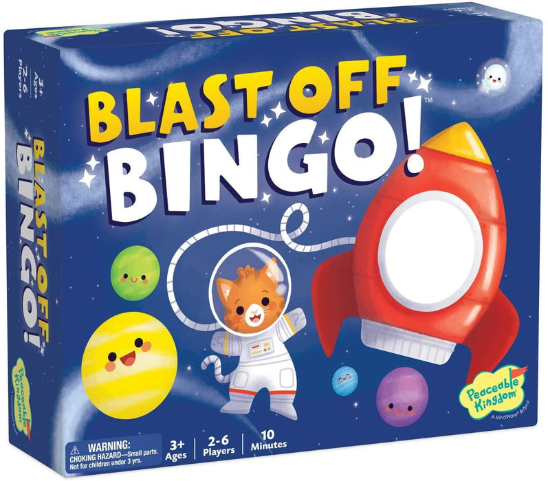 Peaceable Kingdom Blast-Off Bingo: Independent Bingo Game for Kids