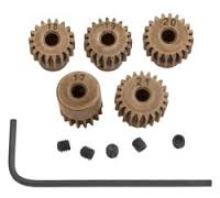 Pinion Gear Set: 17T. 18T, 19T, 20T, 21T x 48P