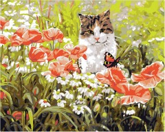 Plaid ® Paint by Number - Cat's Garden