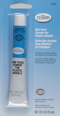 Plastic Cement Carded,7/8 oz