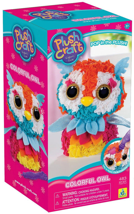 PlushCraft Colorful Owl 3D