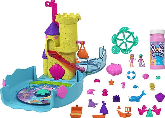 Polly Pocket Bubble Aquarium Playset with Bubbles