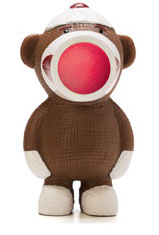 Popper Key Chain: Sock Monkey