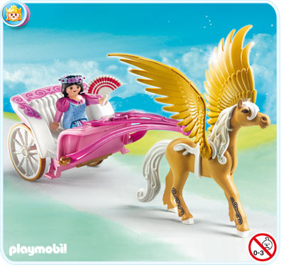 Princess with Pegasus Carriage