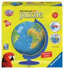 Puzzleball XXL Children's Globe 180 pc Incl Stand