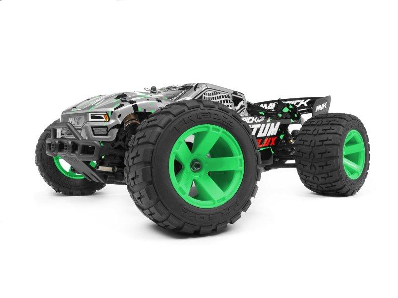 Quantum XT Replacement Body (Silver/Green)(4WD RC Truck Body Only!)