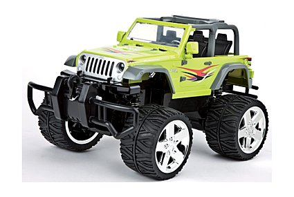 R/C Jeep Wrangler with Winch, Green