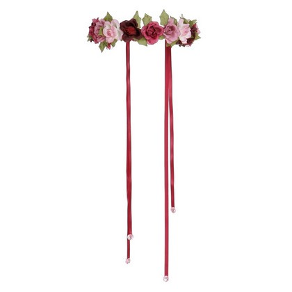 ROSE GARLAND HALO PINK