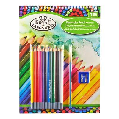 RTN-105 9X12 Watercolor Pencil Pad Set