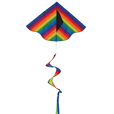 Rainbow Stripe Delta with Spinning Tail