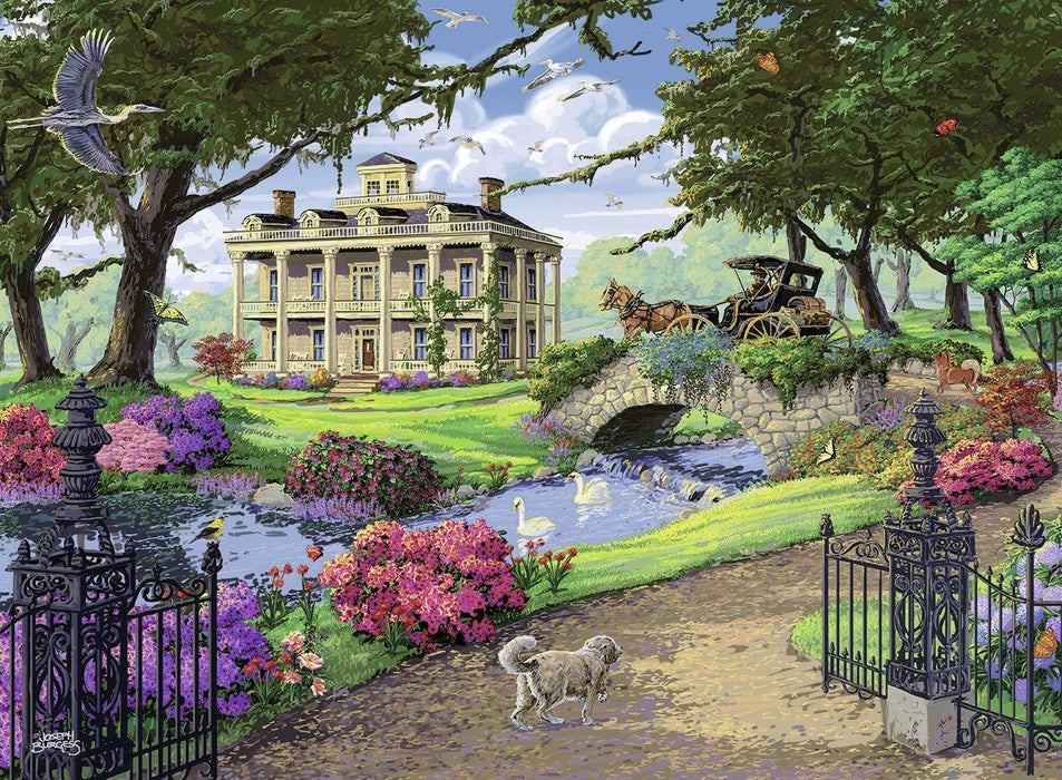 Ravensburger Visiting The Mansion 500 Piece Jigsaw Puzzle for Adults – Every Piece is Unique, Softcl
