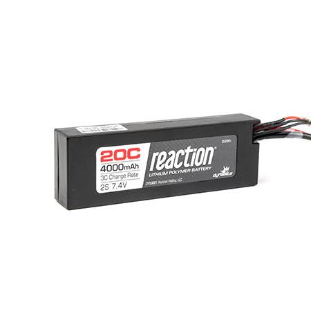 Reaction 7.4V 4000mAh 2S 20C LiPo Hard Case: EC3