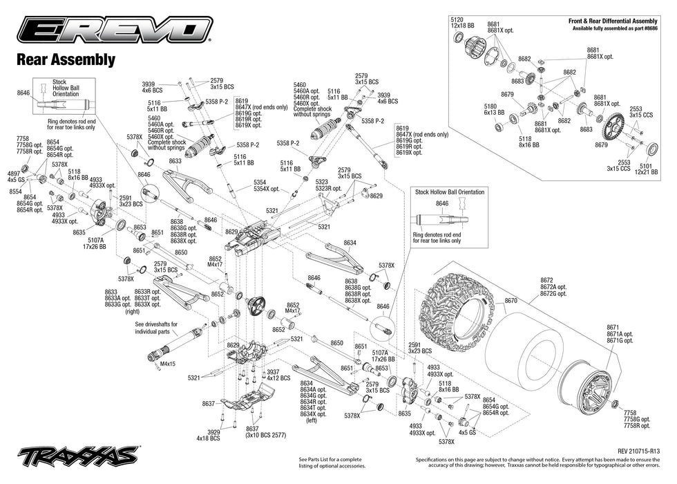 Traxxas Rally Exploded View Traxxas 1 16 Parts