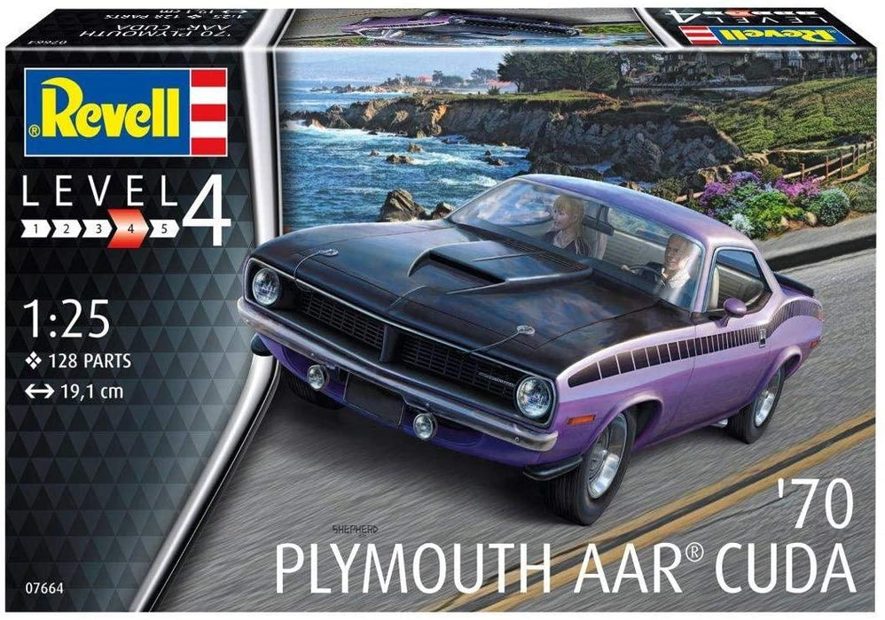 Revell 07664 :25 1970 AAR 'Cuda' Plastic Model Kit 1/25