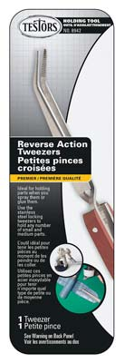 Reverse Action Curved Tweezers