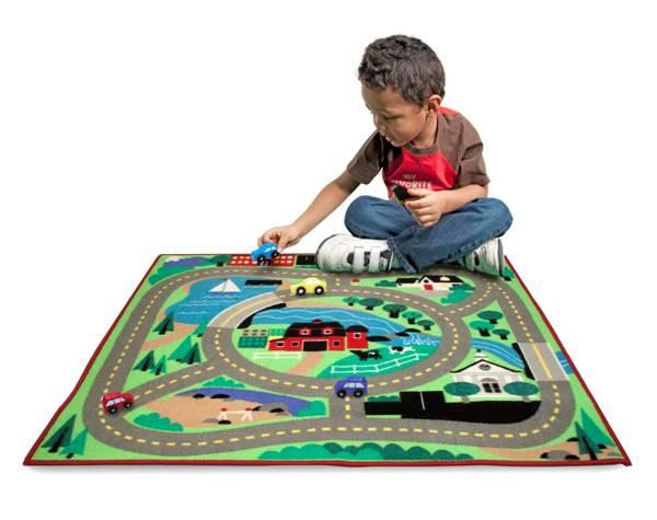 Round The Town Road Rug and Car Set