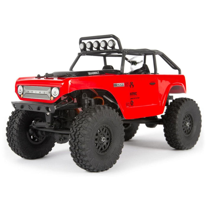 SCX24 Deadbolt 1/24th 4WD Red RTR Mini Crawler Truck