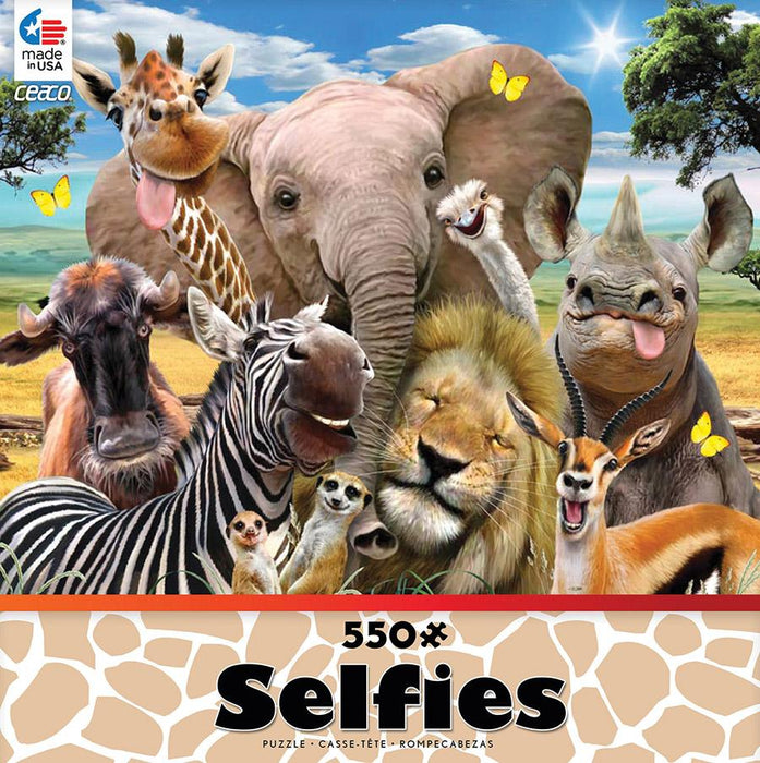 Safari Selfies Puzzle 550 pc