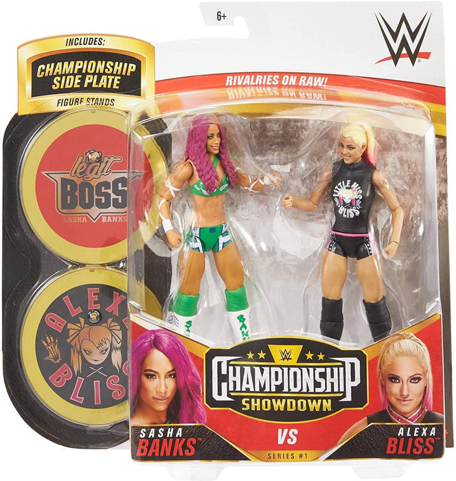 Sasha Banks vs Alexa Bliss Championship Showdown Figures