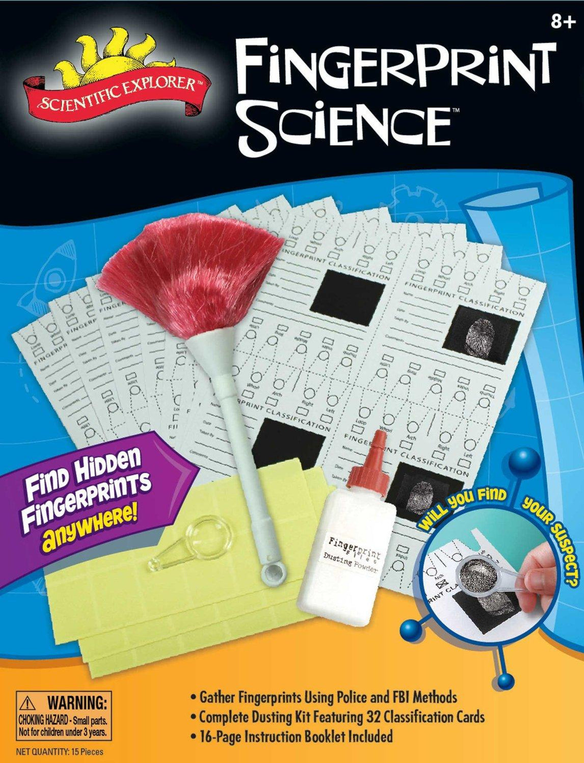 Scientific Explorer Fingerprint Science Kit — Adventure Hobbies & Toys
